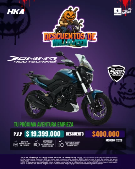 Publicación Promoción Dominar Touring $400.000 - 2026 - Octubre